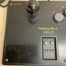 営HG12-80T HORI Fighting Stick NEO Ⅱ ファイティングスティック NEOGEO コントローラー HNS-08 動作確認済み_画像2