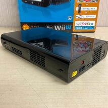 営HG62-100T Nintendo 任天堂 WiiU ファミリープレミアムセット 32GB WUP-101 WUP-010 ワイヤレスリモコン 通電確認済 センサーバー断裂_画像4