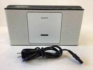 ○営NI073-A8S60【埼玉発】SONY ソニー CDラジオ ZS-E80 : FM/AM/ワイドFM対応 語学学習用機能搭載 ホワイト ZS-E80 MP3 ※通電確認済