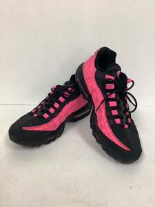 ○営KU138-A6S80【埼玉発】 NIKE AIR MAX 95 28cm BLACK&PINK　ナイキ エアマックス95 ブラック＆ピンク　スニーカー　※箱無