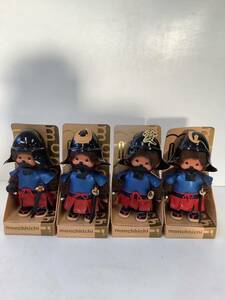 ◯営KU023-A4Y80 【埼玉発】 セキグチ モンチッチ 武将シリーズ 4点 まとめ フィギュア monchhichi collection doll 人形 武田信玄 武将