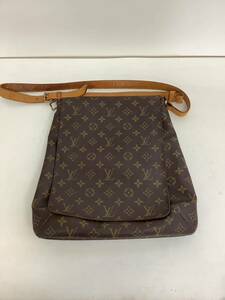 ◯営KU243-A12T80【埼玉発】LOUIS VUITTON ミュゼット モノグラム BRW 使用感有 肩紐切れ AS0070サイズ詳細説明欄