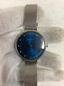 ○営HM112-A12S60【埼玉発】SKAGEN スカーゲン 腕時計 SKW2307 クォーツ スチールメッシュウォッチ　※動作未確認　シルバーカラー