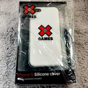 【XGAMES】 iPhone SE/5S用　シリコン ケース　ホワイト　TXI-002　X-GAME