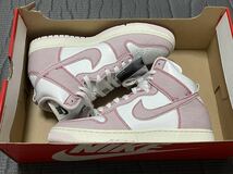 新品未使用品 DQ8799-100 NIKE DUNK HI 1985 27cm BARELY ROSE ダンク ハイ サミットホワイト ピンクローズ PINK DENIM 送980円~_画像1