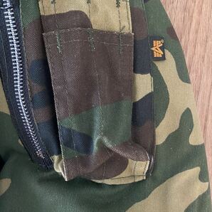 Alpha Industries アルファ・インダストリーズ MA-1 フライトジャケット 90年代 USA製 古着 カラー: Woodland Camo(迷彩) サイズ:Sの画像3