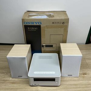 ジャンク ONKYO オンキョー CR-U6 CDレシーバー/D-U6 スピーカー 【管2408Z】