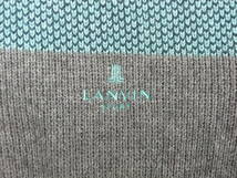 ランバンスポーツ LANVIN SPORT◆42◆フルジップロゴ文字刺繍裏地付きカシミヤ＆アンゴラ混素材長袖ジャケット◆㈱デサント 日本製 美品_画像4