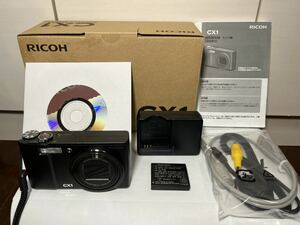 【極上品】RICOH CX-1 ブラック 液晶保護フィルム付き リコー コンパクトデジタルカメラ 