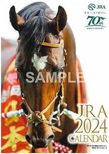 2024年 JRA カレンダー 令和6年版 中央競馬全開催日程/重賞レース名掲載 G1 競走のハイライトシーン掲載　競馬