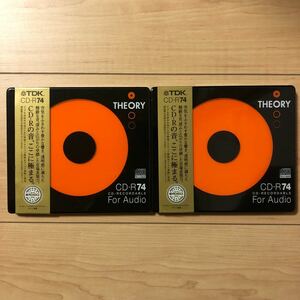 【日本製】TDK 音楽用CD-R THEORY 74分 650MB CD-RTH74N 計2枚