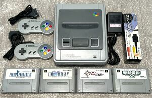 〈本体美品〉SFC スーパーファミコン 本体 SHVC-001＋クロノトリガー・聖剣伝説2・ファイナルファンタジー4・5 SUPER FAMICOM snes