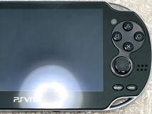 〈美品・一部難あり現状品〉初回生産限定版 PS vita PCH -1100 クリスタルブラック 本体 PlayStation 初期型 有機EL PCH-1000_画像2