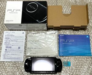 〈動作確認済み・最終型〉PSP-3000 本体 ピアノブラック＋メモリースティック 2GB PlayStation Portable 薄型