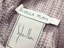 ☆美品☆SYBILLA PLAYAシビラ/毛100%フーディーカーディガン定価2.6万:M/薄桃灰yt784_画像8