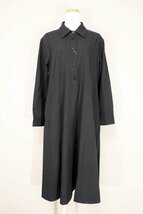 ★人気完売品未使用2022★マーガレットハウエル/WASHED WOOLワンピース：2/濃灰xw177_画像1