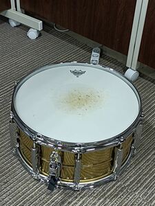 [八1314] ★1円出品★ 【中古品】140サイズ/Pearl/パール/スネアドラム/Sensitone /Custom /Alloy /Brass /Shell