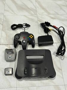 ［八1209］80サイズ【中古品】Nintendo64/本体/コントローラー/64GBパック/ターミネータパック/動作未確認