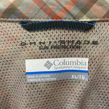 【１円スタート】90′s Columbia 良デザイン チェック柄 フィッシングシャツ 古着 ヴィンテージ 海外 アメリカ 輸入 【1663】_画像3