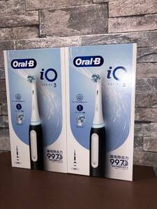 ブラウン　電動歯ブラシ　BRAUN Oral-B iOシリーズ3 マットブラック　iOG3.1A6.0 BK 未開封　2点セット