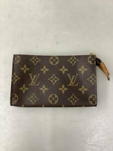 Y1412 LOUIS VUITTON ルイヴィトン モノグラム バケット用ポーチ マルチケース ポーチ 小物入れ レディース メンズ ブラウン系 