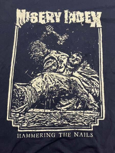 レア 正規品 MISERY INDEX Tシャツ ミザリーインデックス デスメタル デスグラインド DEATHMETAL