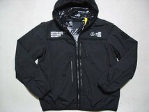 ★新品本物【モンクレール ジーニアス・MONCLER GENIUS】シンプルモダンなナイロンフーディージャケット/パーカー黒TG4XL！フルzip裏地あり_画像2