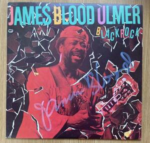 LP ジェームス・ブラッド・ウルマー　『ブラック・ロック』国内盤　ジャケットにサイン入り