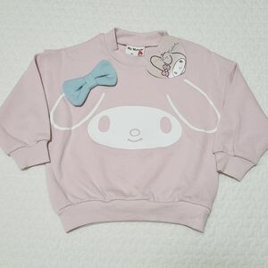 ★新品♪ マイメロディ トレーナー 90 ピンク スウェット ベビー服 女の子 サンリオ マイメロ★