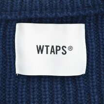 【1/S】WTAPS / ダブルタップス 22AW 222MADT-KNM03 COMMANDER / SWEATER / POLY / NAVY長袖ニットセーター_画像3