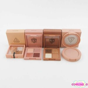 3CE Mini multi I color Palette #SIDE BY SIDE #CASUAL TALKm-do recipe face brush #NUDE PEACH etc. 4 point set C051