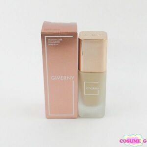 GIVERNY 密着カバーファンデーション #22 ナチュラルベージュ セミマット 30ml ※使用期限：2024.11.04 未使用 (1) H66