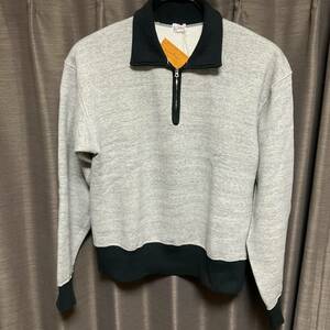 送料無料！！　新古品　AtLast&Co BUTCHER PRODUCTS HALF ZIP SWEATアットラスト ブッチャープロダクツ　42