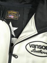 VANSON バンソン 裏ワッフル ストレッチパーカー ジャケット NVSZ-2314 ナチュラル×ブラック Mサイズ_画像5