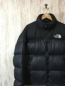 at749☆【700フィル ヌプシ ダウンジャケット】THE NORTH FACE ノースフェイス 黒 M