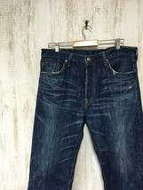 P517☆【501 鬼ひげ ジーンズ】LEVIS リーバイス デニム W36 L32_画像1