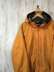 436☆【GORE-TEX ゴアテックス マウンテンパーカー】DAIWA GLOBERIDE ダイワ 3XL オレンジ系 フィッシングジャケット