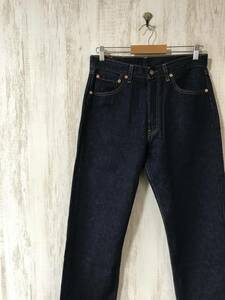 at862☆【USA製 501 濃紺 ジーンズ】Levi's リーバイス ボタンフライ スモールe ボタン裏553 00年5月 W33 L32