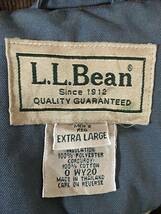 V119☆【襟コーデュロイ カバーオール】L.L.Bean エルエルビーン 裏地キルティング ブルーグレー XL_画像8