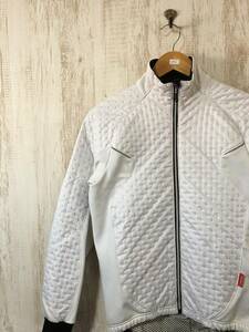 655☆【サイクルジャケット】PEARLiZUMi パールイズミ 自転車 サイクリングウェア S 白