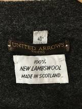 711☆【スコットランド製 ラムウールニットカーディガン】UNITED ARROWS ユナイテッドアローズ セーター 40_画像4