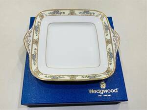 H5004　WEDGWOOD ウェッジウッド CLIVEDEN 皿 大皿 食器 約横28×縦24cm 箱有