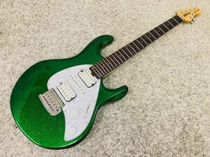 【極美品】MUSIC MAN Silhouette HSH Tremolo Emerald Green Sparkle /アーニーボール ミュージックマン シルエット エレキギター♪HG