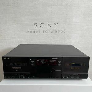 90年代 SONY ソニー TC-WR990 最上位機種 ツイン 録音 再生 ダブル ステレオ カセット デッキ ヴィンテージ オーディオ 機器 テープ デッキ