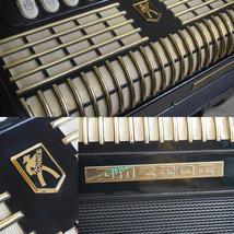 希少 レア ホーナー HOHNER VERDI V N 41鍵 120ベース 鍵盤式 アコーディオン 純正 ハードケース 付 ドイツ 製 ブラック 黒 ⅤN 5 N 札幌_画像8