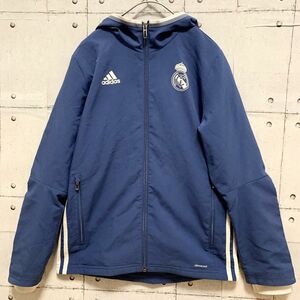 adidasアディダス　レアルマドリードナイロンパーカーSピステ　サッカー　フットサル　ピステ