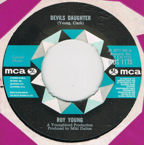 ●ROY YOUNG / DEVILS DAUGHTER / ROLL IT ON [UK 45 ORIGINAL 7inch シングル FUNKY ROCK 試聴]