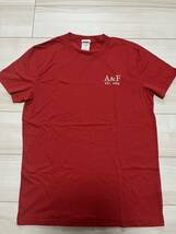 【美品】Abercrombie&Fitch アバクロ Tシャツ M 赤 レッド Muscle Fit アメカジ USA ヴィンテージ_画像1