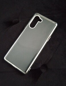 シンプルスマホ５A001SHサイドメッキ クリアケース 背面カバー 薄型 高透明 定価２８００円 美品