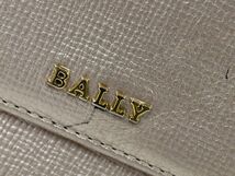 163768〇 BALLY バリー 三つ折り長財布 ウォレット レザー 革 シャンパンゴールド シルバー ゴールド メタリック レディース/ C_画像6